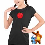 Fashion, accesorii si bijuterii - Copii - Imbracaminte copii - Tricouri copii - Tricou Copii Fete Squishmallows Mar Fruct CoolTrend, negru, marime L Copii - Infinity.ro