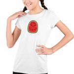 Fashion, accesorii si bijuterii - Copii - Imbracaminte copii - Tricouri copii - Tricou Copii Fete Squishmallows Squad Pepene CoolTrend, alb, marime M Copii - Infinity.ro