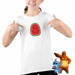 Fashion, accesorii si bijuterii - Copii - Imbracaminte copii - Tricouri copii - Tricou Copii Fete Squishmallows Squad Pepene CoolTrend, alb, marime M Copii - Infinity.ro