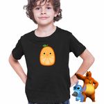 Fashion, accesorii si bijuterii - Copii - Imbracaminte copii - Tricouri copii - Tricou Copii Baieti Squishmallows Portocala CoolTrend, negru, marime S Copii - Infinity.ro