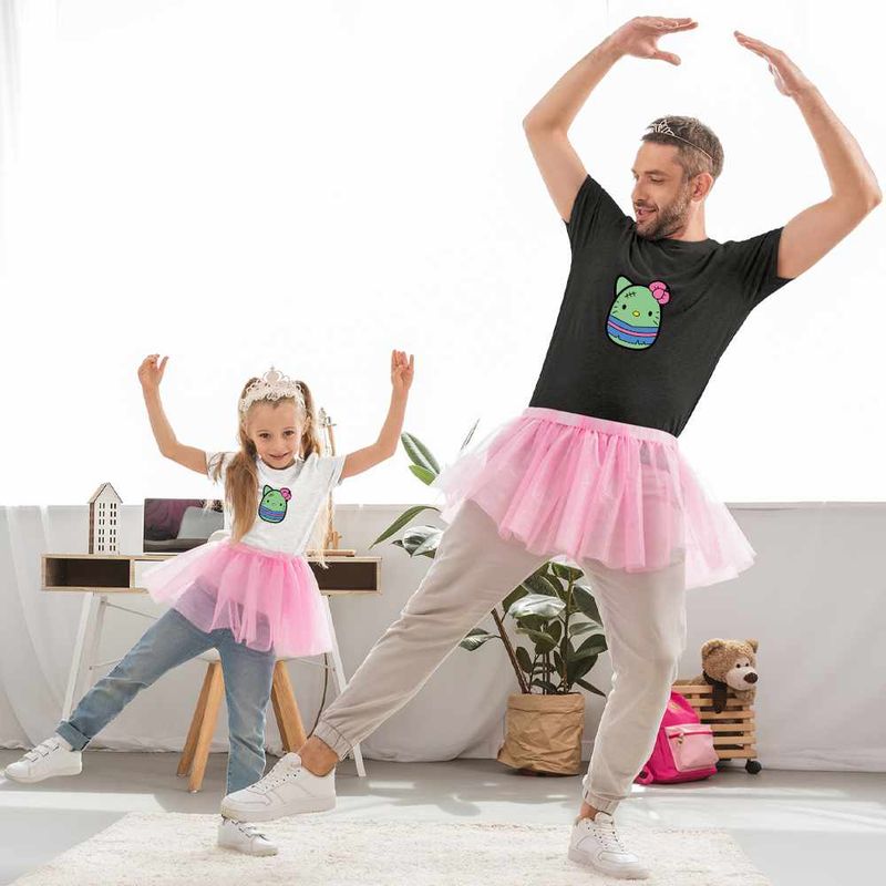 Fashion, accesorii si bijuterii - Copii - Imbracaminte copii - Tricouri copii - Tricou Copii Fete Squishmallows Pisica Zombie Horror CoolTrend, negru, marime M Copii - Infinity.ro