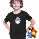 Fashion, accesorii si bijuterii - Copii - Imbracaminte copii - Tricouri copii - Tricou Copii Baieti Squish  mallows Rechin Ocean CoolTrend, negru, marime S Copii - Infinity.ro