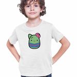 Fashion, accesorii si bijuterii - Copii - Imbracaminte copii - Tricouri copii - Tricou Copii Baieti Squishmallows Pisica Zombie Horror CoolTrend, alb, marime M Copii - Infinity.ro
