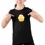 Fashion, accesorii si bijuterii - Copii - Imbracaminte copii - Tricouri copii - Tricou Copii Fete Squishmallows Puisor Ferma CoolTrend, negru, marime S Copii - Infinity.ro