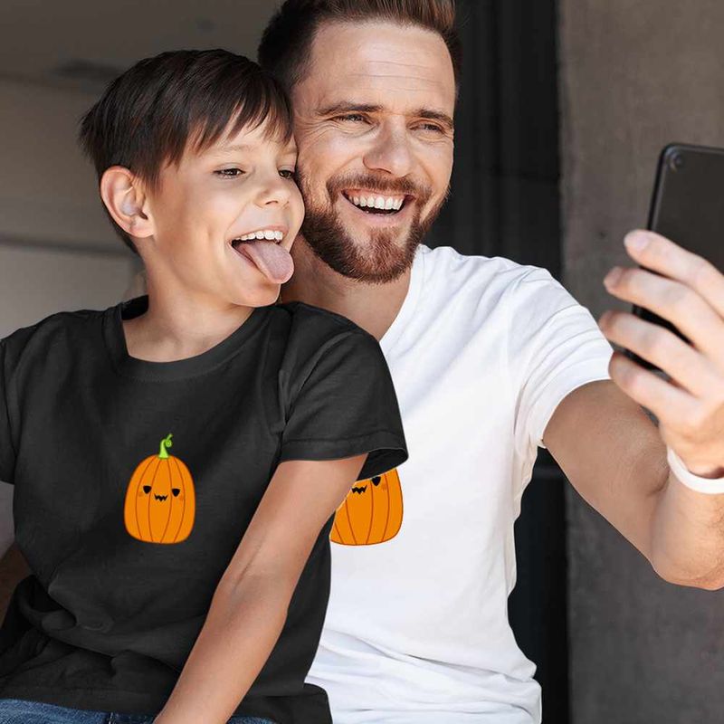 Fashion, accesorii si bijuterii - Copii - Imbracaminte copii - Tricouri copii - Tricou Copii Baieti Squishmallows Dovleac Halloween CoolTrend, alb, marime L Copii - Infinity.ro