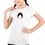Fashion, accesorii si bijuterii - Copii - Imbracaminte copii - Tricouri copii - Tricou Copii Fete Squishmallows Pinguin Antartica CoolTrend, alb, marime S Copii - Infinity.ro