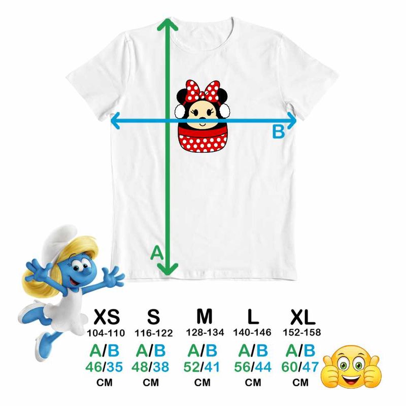 Fashion, accesorii si bijuterii - Copii - Imbracaminte copii - Tricouri copii - Tricou Copii Baieti Squishmallows Minnie Mickey Mouse CoolTrend, alb, marime XS Copii - Infinity.ro