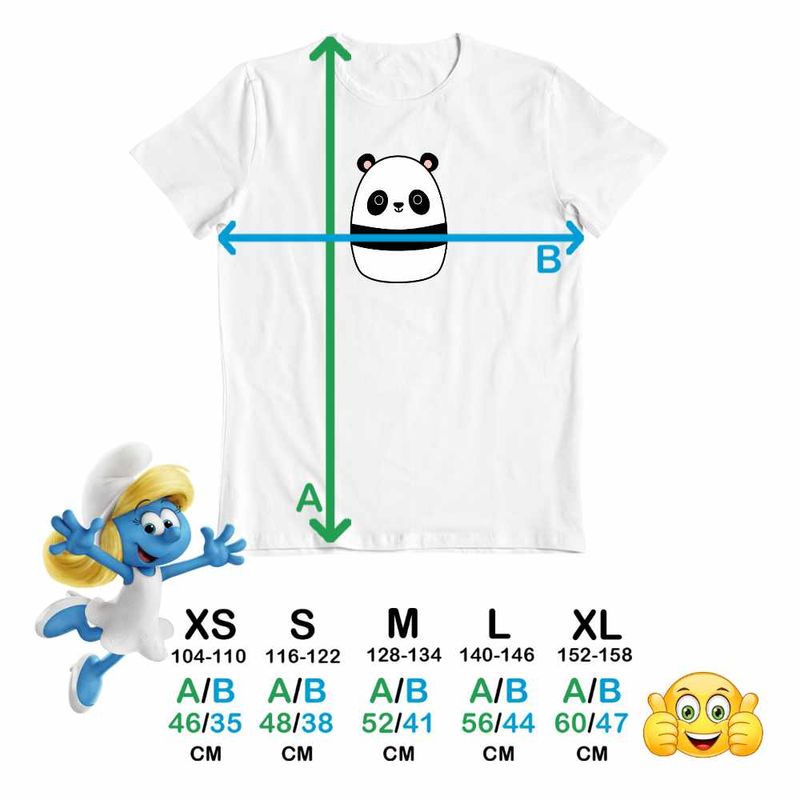 Fashion, accesorii si bijuterii - Copii - Imbracaminte copii - Tricouri copii - Tricou Copii Fete Squishmallows Kung Fu Panda CoolTrend, alb, marime XS Copii - Infinity.ro