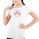Fashion, accesorii si bijuterii - Copii - Imbracaminte copii - Tricouri copii - Tricou Copii Fete Squishmallow Fluturas CoolTrend, alb, marime XS Copii - Infinity.ro