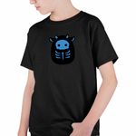 Fashion, accesorii si bijuterii - Copii - Imbracaminte copii - Tricouri copii - Tricou Copii Baieti Squishmallows Schelet Halloween CoolTrend, negru, marime XS Copii - Infinity.ro