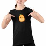 Fashion, accesorii si bijuterii - Copii - Imbracaminte copii - Tricouri copii - Tricou Copii Fete Squishmallows Portocala CoolTrend, negru, marime S Copii - Infinity.ro