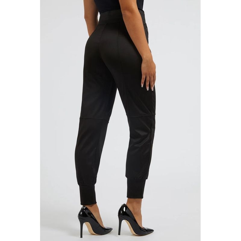 Fashion, accesorii si bijuterii - Femei - Imbracaminte femei - Pantaloni femei - Pantaloni dama Guess W2BB28 XS INTL Negru - Infinity.ro