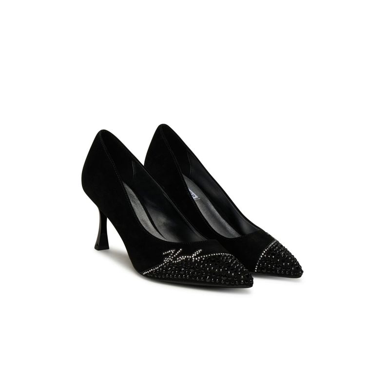 Fashion, accesorii si bijuterii - Femei - Incaltaminte femei - Pantofi femei - Pantofi pumps dama Karl Lagerfeld KL32712 39 EU Negru - Infinity.ro