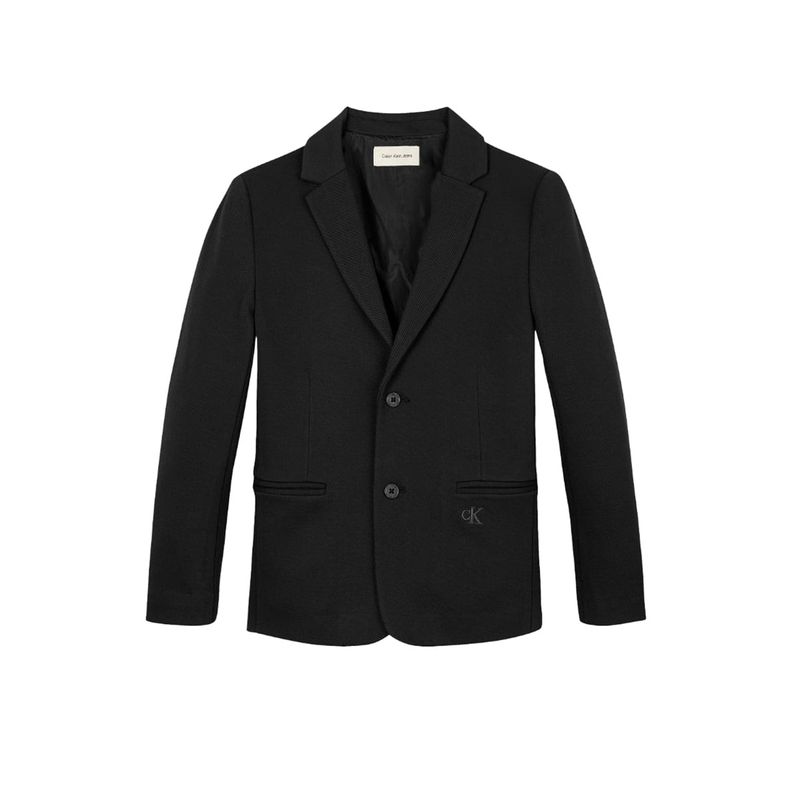 Fashion, accesorii si bijuterii - Copii - Imbracaminte copii - Jachete si geci copii - Sacou baieti Calvin Klein IB0IB02418T 16 ani Negru 170 CM - Infinity.ro