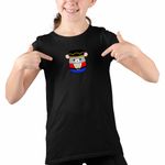 Fashion, accesorii si bijuterii - Copii - Imbracaminte copii - Tricouri copii - Tricou Copii Fete Squishmallows Soldatel Mos Craciun Gerila CoolTrend, negru, marime S Copii - Infinity.ro