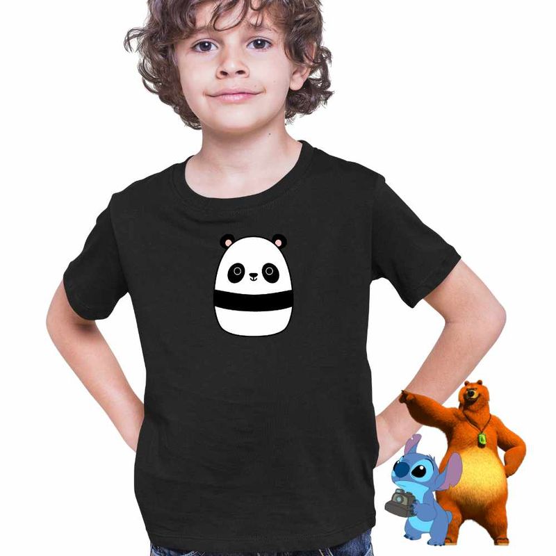 Fashion, accesorii si bijuterii - Copii - Imbracaminte copii - Tricouri copii - Tricou Copii Baieti Squishmallows Kung Fu Panda CoolTrend, negru, marime XL Copii - Infinity.ro