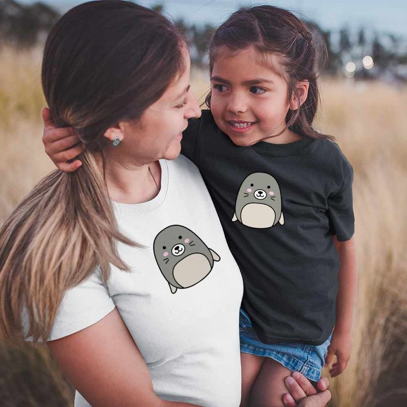 Fashion, accesorii si bijuterii - Copii - Imbracaminte copii - Tricouri copii - Tricou Copii Fete Squishmallows Foca Squad CoolTrend, alb, marime M Copii - Infinity.ro