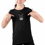 Fashion, accesorii si bijuterii - Copii - Imbracaminte copii - Tricouri copii - Tricou Copii Fete Squishmallows Liliac CoolTrend, negru, marime XS Copii - Infinity.ro