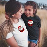 Fashion, accesorii si bijuterii - Copii - Imbracaminte copii - Tricouri copii - Tricou Copii Fete Squishmallows Mos Craciun CoolTrend, alb, marime M Copii - Infinity.ro