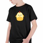 Fashion, accesorii si bijuterii - Copii - Imbracaminte copii - Tricouri copii - Tricou Copii Baieti Squishmallows Puisor Ferma CoolTrend, negru, marime XS Copii - Infinity.ro