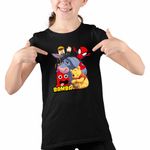 Fashion, accesorii si bijuterii - Copii - Imbracaminte copii - Tricouri copii - Tricou Copii Fete Banban Paienjenel Winnie Roblox CoolTrend, negru, marime XS Copii - Infinity.ro