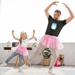 Fashion, accesorii si bijuterii - Copii - Imbracaminte copii - Tricouri copii - Tricou Copii Fete Squishmallows Bufnita Atena CoolTrend, negru, marime XS Copii - Infinity.ro