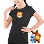 Fashion, accesorii si bijuterii - Copii - Imbracaminte copii - Tricouri copii - Tricou Copii Fete Squishmallows Leu Africa CoolTrend, negru, marime XS Copii - Infinity.ro