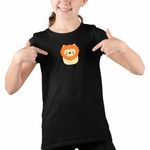 Fashion, accesorii si bijuterii - Copii - Imbracaminte copii - Tricouri copii - Tricou Copii Fete Squishmallows Leu Africa CoolTrend, negru, marime XS Copii - Infinity.ro