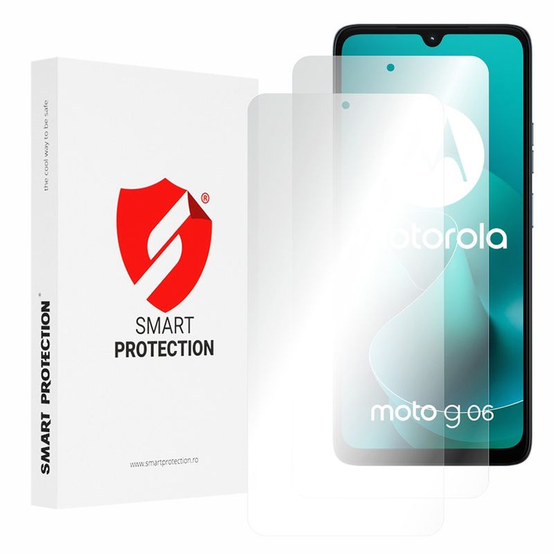 Laptop, Telefoane si Tablete - Telefoane mobile si accesorii - Accesorii Telefoane - Folii protectie telefoane - [Pachet 2x] Folie regenerabila premium Motorola Moto G06 / Moto G06 Power - Smart Protection Classic - Clear - Infinity.ro