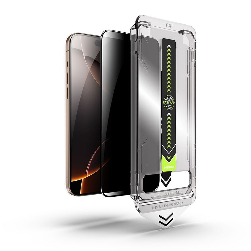 Laptop, Telefoane si Tablete - Telefoane mobile si accesorii - Accesorii Telefoane - Folii protectie telefoane - Folie pentru iPhone 12 Pro Max - Techsuit TitanGlass FullCover - Privacy - Infinity.ro