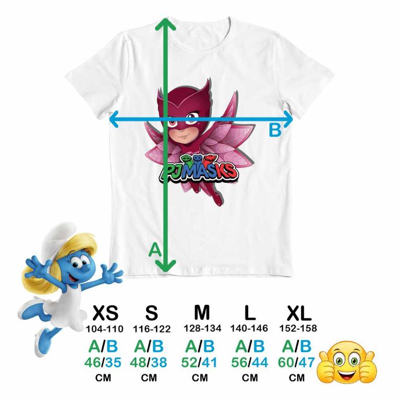Fashion, accesorii si bijuterii - Copii - Imbracaminte copii - Tricouri copii - Tricou Copii Baieti Pj Masks Owlette Eroi Pijamale CoolTrend, alb, marime L Copii - Infinity.ro