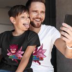 Fashion, accesorii si bijuterii - Copii - Imbracaminte copii - Tricouri copii - Tricou Copii Baieti Pj Masks Owlette Eroi Pijamale CoolTrend, alb, marime L Copii - Infinity.ro