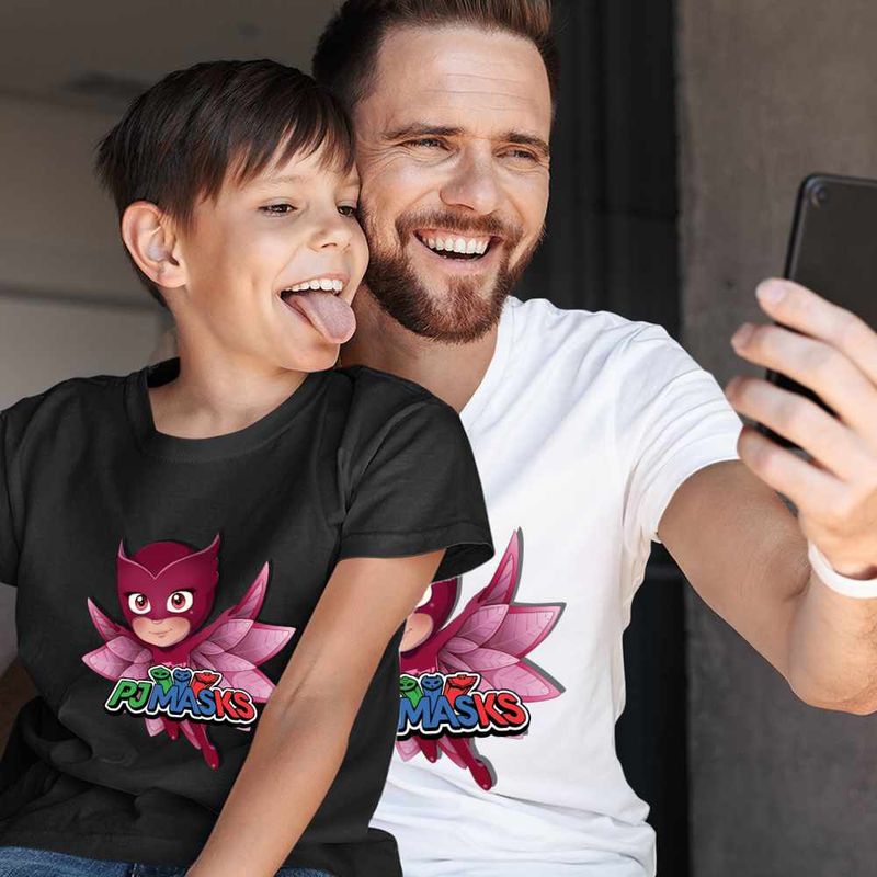 Fashion, accesorii si bijuterii - Copii - Imbracaminte copii - Tricouri copii - Tricou Copii Baieti Pj Masks Owlette Eroi Pijamale CoolTrend, alb, marime L Copii - Infinity.ro