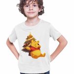Fashion, accesorii si bijuterii - Copii - Imbracaminte copii - Tricouri copii - Tricou Copii Baieti Winnie the Pooh Craciun Puh Sarbatori CoolTrend, alb, marime XS Copii - Infinity.ro