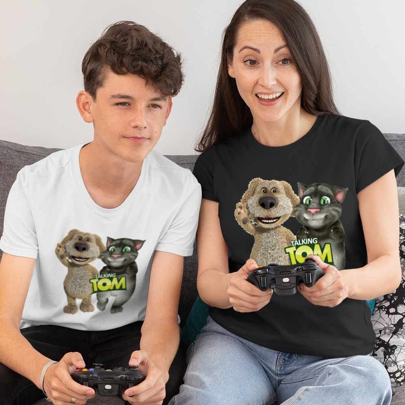 Fashion, accesorii si bijuterii - Copii - Imbracaminte copii - Tricouri copii - Tricou Copii Baieti Ben Talking Tom Best Friends CoolTrend, negru, marime XS Copii - Infinity.ro