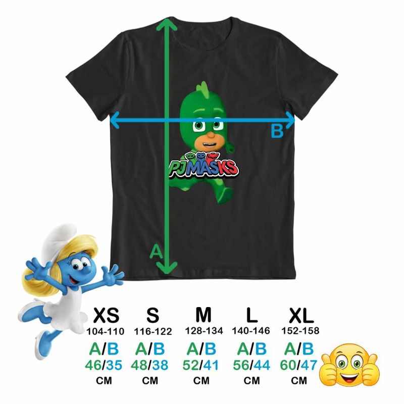 Fashion, accesorii si bijuterii - Copii - Imbracaminte copii - Tricouri copii - Tricou Copii Baieti Eroii Pijama Gekko Pjmasks CoolTrend, negru, marime XS Copii - Infinity.ro