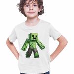 Fashion, accesorii si bijuterii - Copii - Imbracaminte copii - Tricouri copii - Tricou Copii Baieti Creeper Vagabond Minecraft CoolTrend, alb, marime M Copii - Infinity.ro