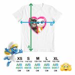 Fashion, accesorii si bijuterii - Copii - Imbracaminte copii - Tricouri copii - Tricou Copii Fete My Talking Tom Angela Love Valentines Day CoolTrend, alb, marime S Copii - Infinity.ro