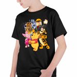 Fashion, accesorii si bijuterii - Copii - Imbracaminte copii - Tricouri copii - Tricou Copii Baieti Roblox Winnie the Pooh Lemingii CoolTrend, negru, marime L Copii - Infinity.ro