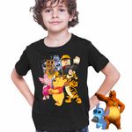 Fashion, accesorii si bijuterii - Copii - Imbracaminte copii - Tricouri copii - Tricou Copii Baieti Roblox Winnie the Pooh Lemingii CoolTrend, negru, marime L Copii - Infinity.ro