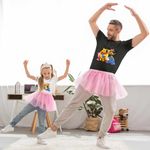 Fashion, accesorii si bijuterii - Copii - Imbracaminte copii - Tricouri copii - Tricou Copii Fete Ursuletul Winnie the Pooh Familie Puh CoolTrend, negru, marime M Copii - Infinity.ro