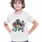 Fashion, accesorii si bijuterii - Copii - Imbracaminte copii - Tricouri copii - Tricou Copii Baieti Talking Tom Tralalero Minecraft Labubu Batman CoolTrend, alb, marime XL Copii - Infinity.ro