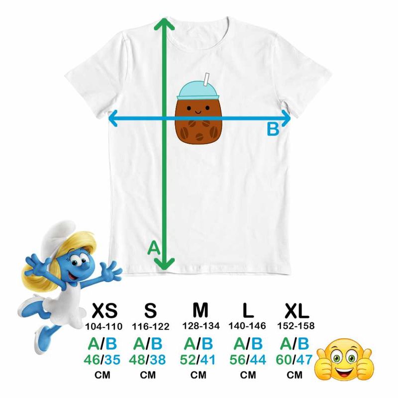 Fashion, accesorii si bijuterii - Copii - Imbracaminte copii - Tricouri copii - Tricou Copii Baieti Squish mallows Cafea CoolTrend, alb, marime S Copii - Infinity.ro