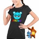 Fashion, accesorii si bijuterii - Copii - Imbracaminte copii - Tricouri copii - Tricou Copii Fete Sprunki Music Game Sky CoolTrend, negru, marime XS Copii - Infinity.ro