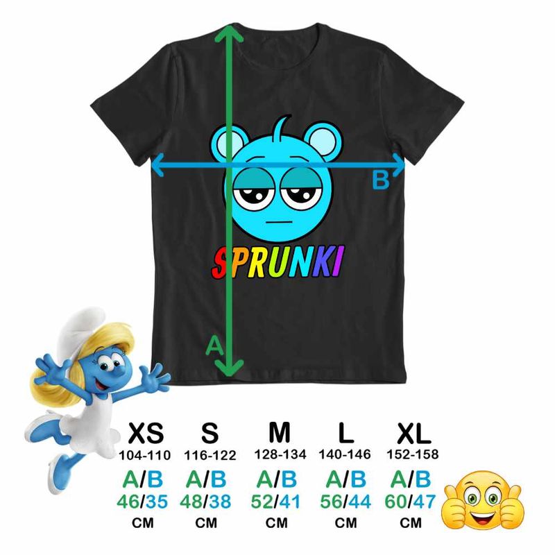Fashion, accesorii si bijuterii - Copii - Imbracaminte copii - Tricouri copii - Tricou Copii Fete Sprunki Music Game Sky CoolTrend, negru, marime XS Copii - Infinity.ro