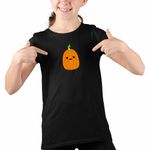 Fashion, accesorii si bijuterii - Copii - Imbracaminte copii - Tricouri copii - Tricou Copii Fete Squishmallows Dovleac Halloween CoolTrend, negru, marime XS Copii - Infinity.ro