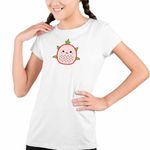 Fashion, accesorii si bijuterii - Copii - Imbracaminte copii - Tricouri copii - Tricou Copii Fete Squishmallows Capsuna Squis Squad CoolTrend, alb, marime L Copii - Infinity.ro