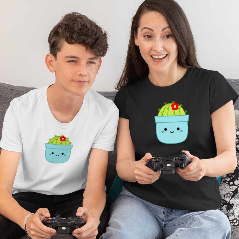 Fashion, accesorii si bijuterii - Copii - Imbracaminte copii - Tricouri copii - Tricou Copii Baieti Squishmallows Cactus Ghiveci CoolTrend, negru, marime S Copii - Infinity.ro