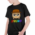 Fashion, accesorii si bijuterii - Copii - Imbracaminte copii - Tricouri copii - Tricou Copii Baieti Sprunki Tunner Hat CoolTrend, negru, marime M Copii - Infinity.ro