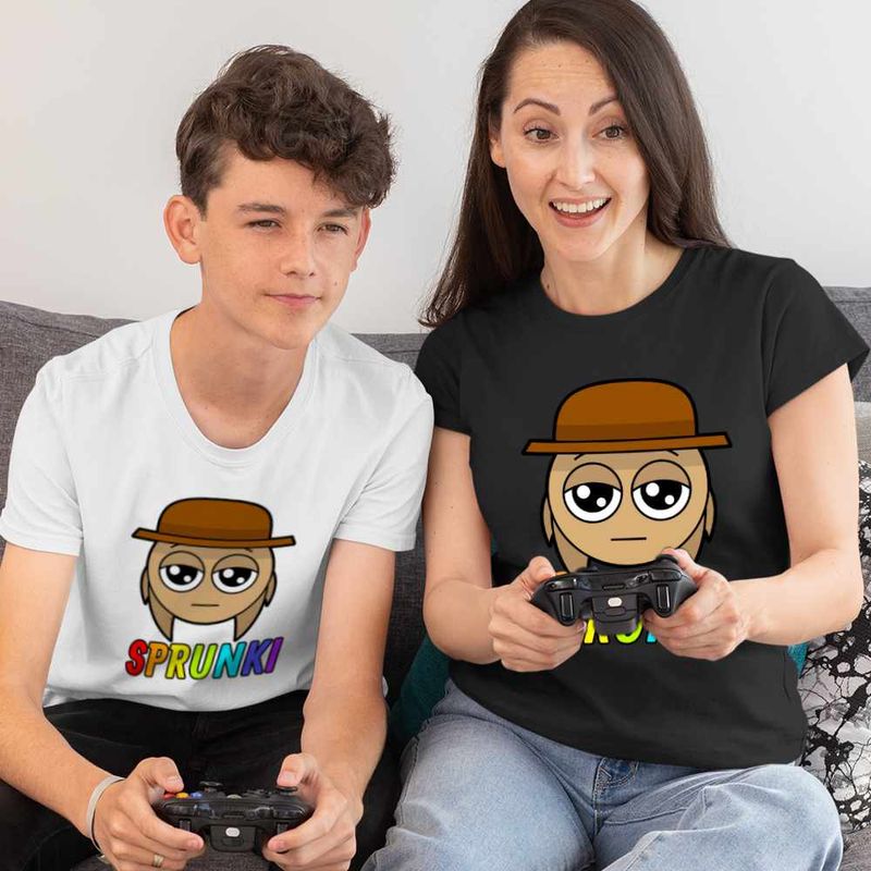 Fashion, accesorii si bijuterii - Copii - Imbracaminte copii - Tricouri copii - Tricou Copii Baieti Sprunki Tunner Hat CoolTrend, negru, marime M Copii - Infinity.ro